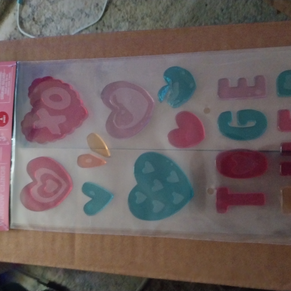 Colorful Heart and Letter Stickers